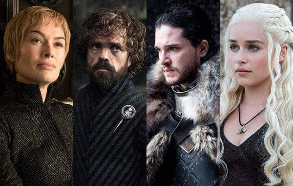Cersei Lannister, Tyrion Lannister, Jon Snow, and Daenerys Targaryen
