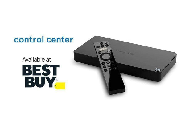 Control Center and remote with the Best Buy logo